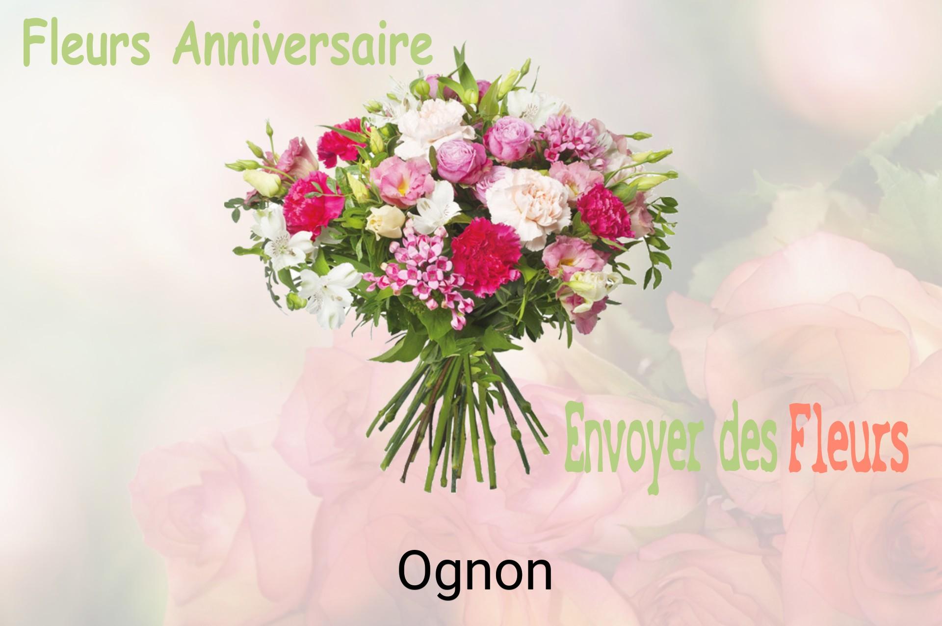 Bouquet de fleurs d’anniversaire livré à Ognon