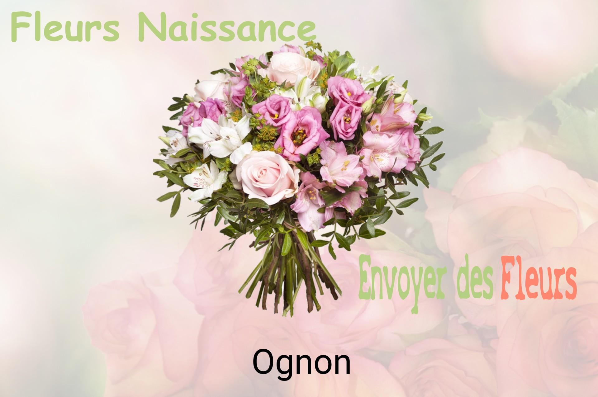 Bouquet de fleurs de naissance livré à Ognon